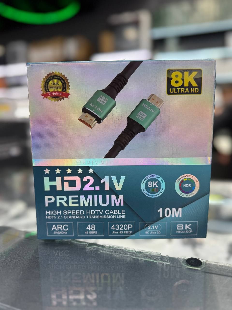 Скидка!Hdmi кабель 2.1 v 8 k ultra hd / hdr / ARC ( 120 hz ) 10 M