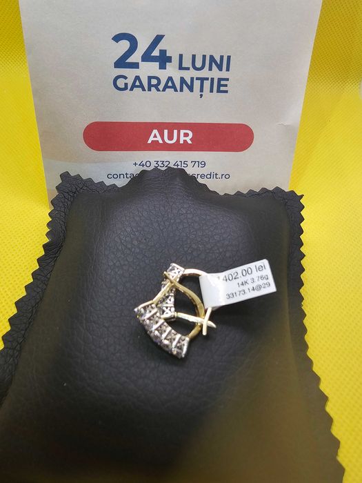 Cercei aur 14k (Ag 29 Siraj ) b33173.14 / Garantie 2 Ani !!