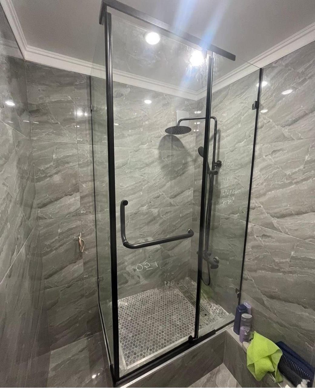 Душевые кабины стеклянные перегородки Ванная шторка фурнитура душ