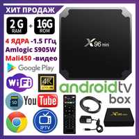 X96 mini 2/16gb (smart tv box) телевизионный бокс приставка