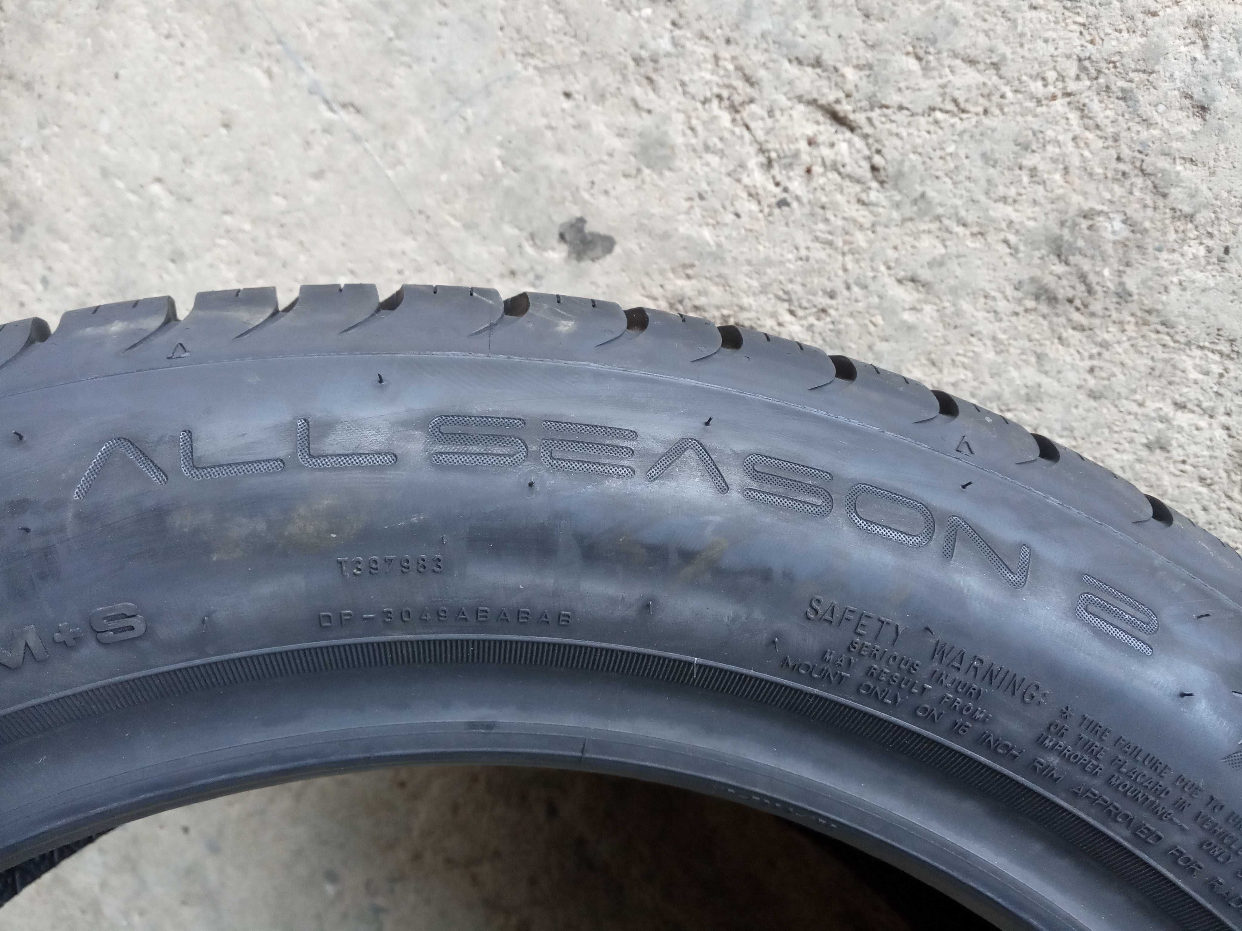 4 Нови всесезонни гуми 195/55R16 Dunlop All Season 2 91V ExtraLoad M+S