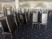 Vând  scaune din piele ecologică wenge 46x46x96 cm
