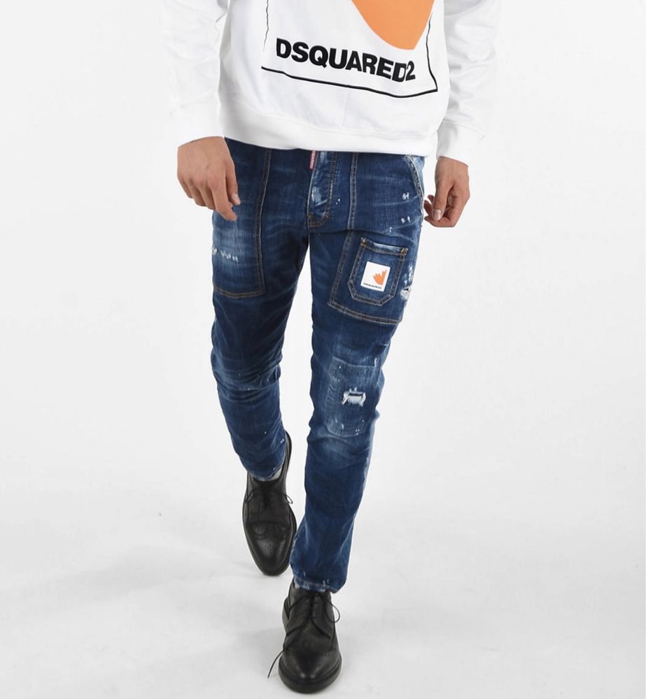 Dsquared2-16 cm StoneWashed Classic Kenny Jeans