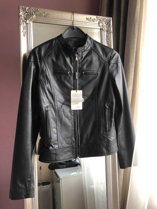 Кожено яке от естествена телешка кожа