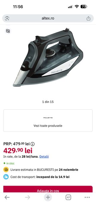 Fier de calcat ROWENTA Expertis DW7025D1