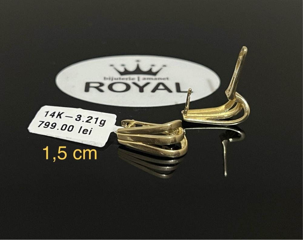 Bijuteria Royal CB : Cercei dama aur 14k 3,21 grame