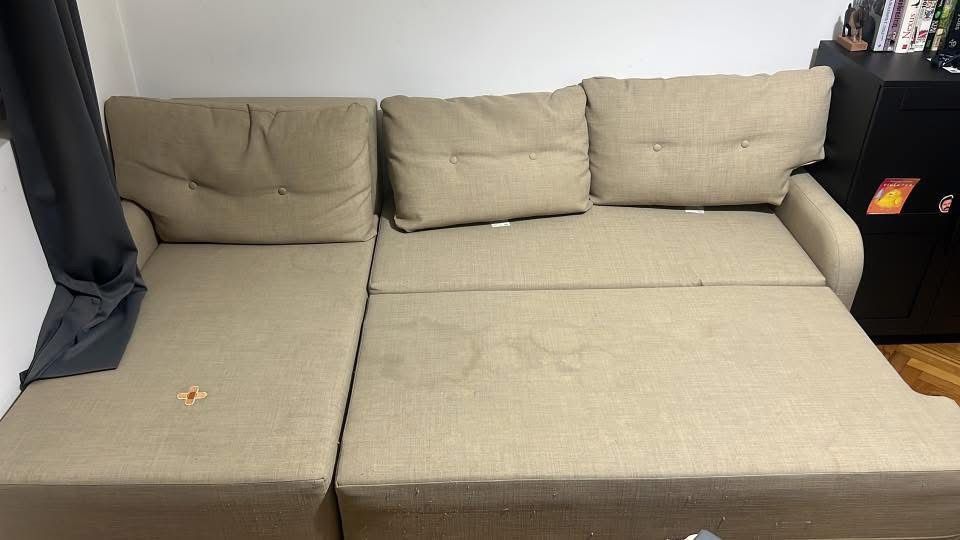 Разтегаем ъглов диван ИКЕА