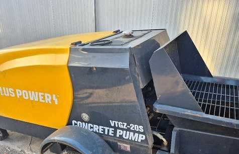 Pompa Stationara pentru turnat beton Plus Power VTGZ-20S- NOUA
