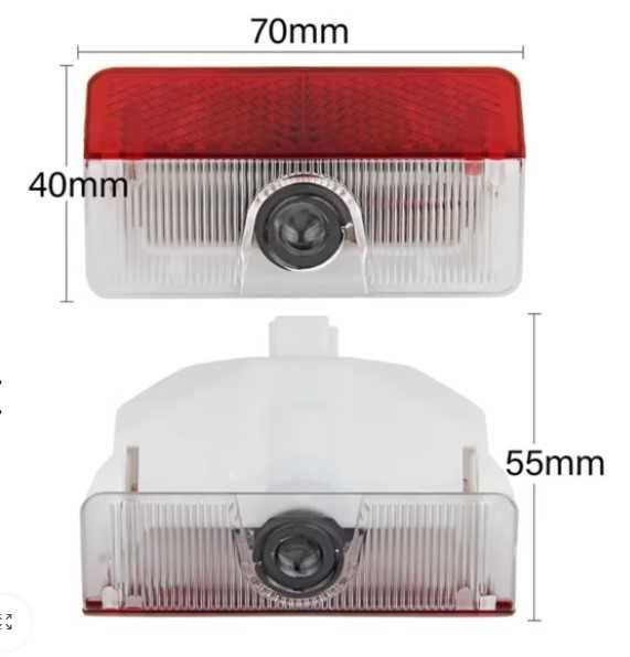 Плафон 2 бр. LED лампа с лого за врати 3126-BZ3 за Mercedes Benz