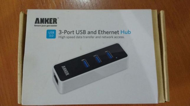 Hub(tripla) USB3 cu placa de retea Gigabit