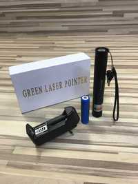 Мощно фенерче, зелен лазер със заключване