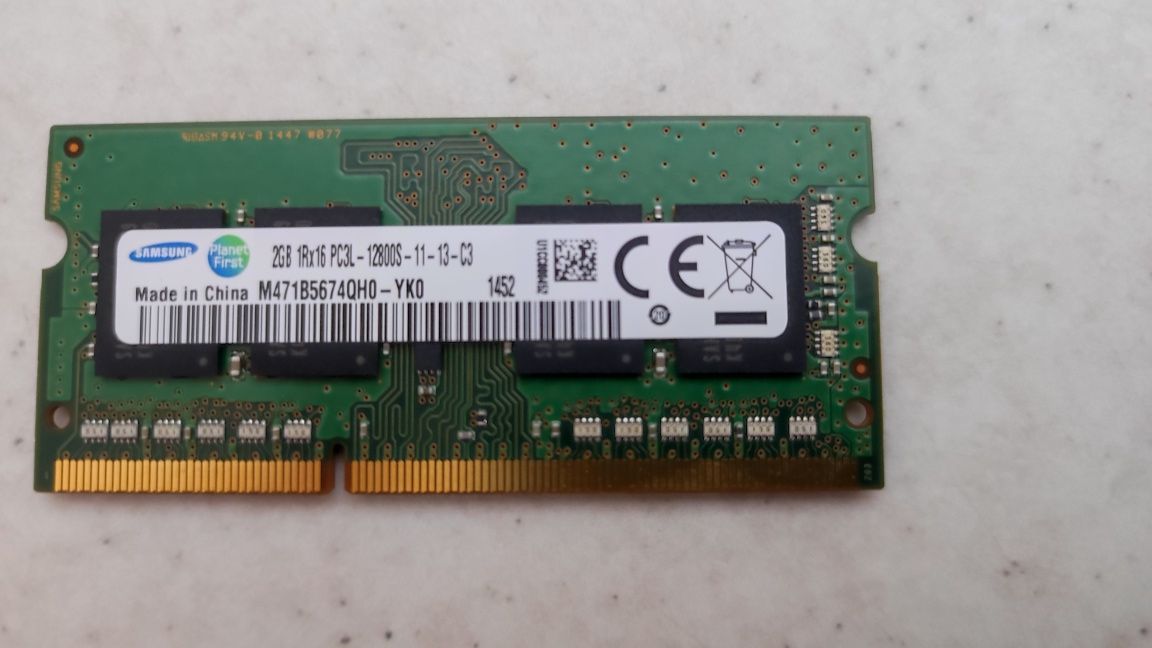 Memorie laptop Samsung, 2GB DDR3 1600 PCL