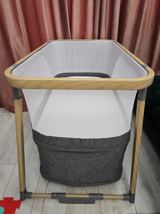 Patut 4 in 1 Kinderkraft Sofi, pliabil, functie de tarc, Gri