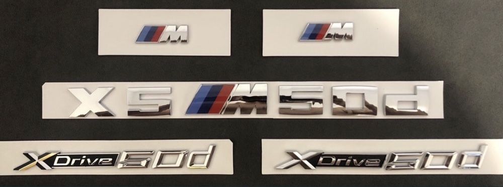 Embleme BMW Stema Cifre crom Aripa Xdrive X5M50D F70 X5 F15 G05