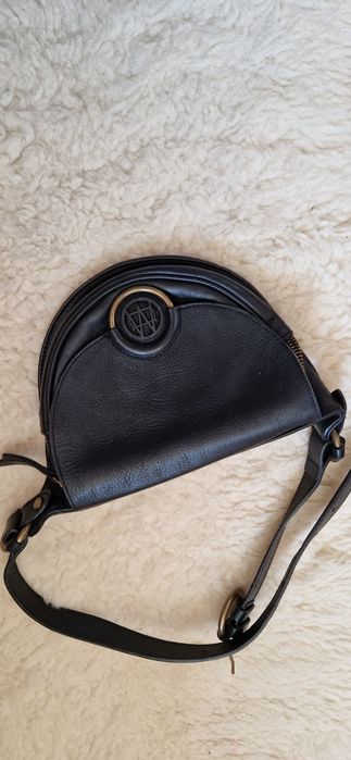 Чанта Massimo Dutti естествена кожа