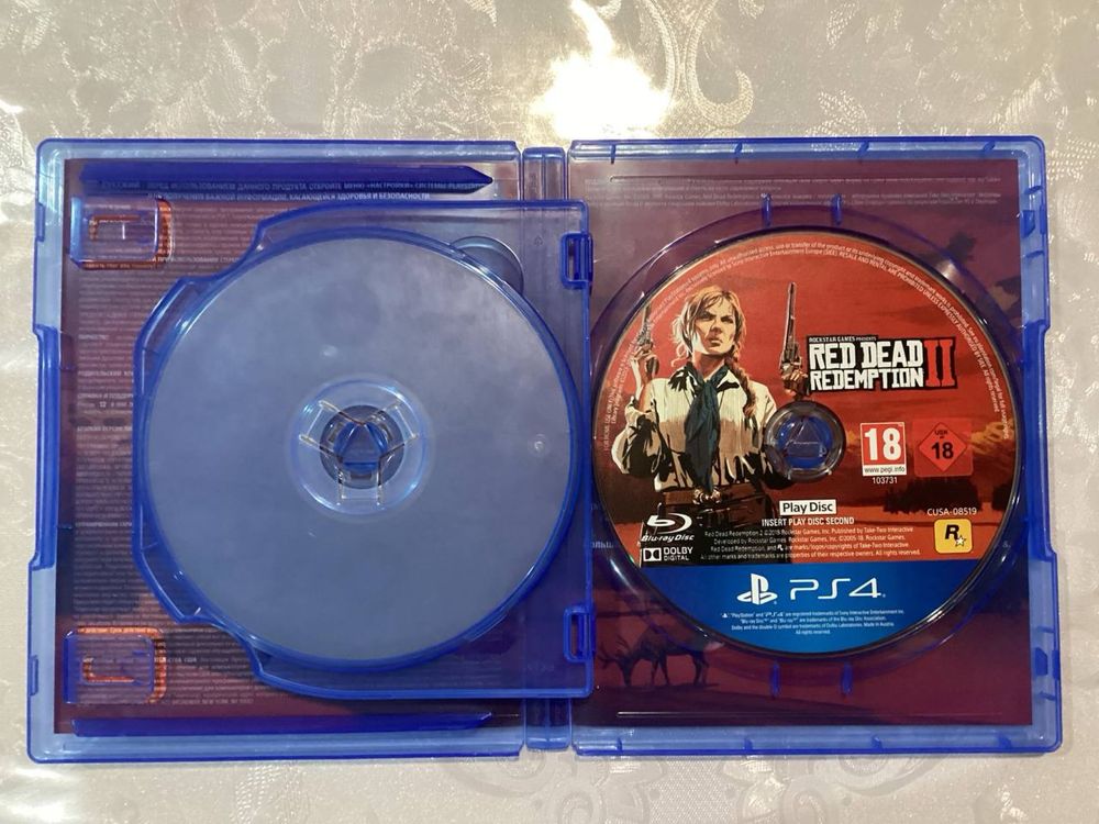 Red Dead Redemption 2 диск на пс4