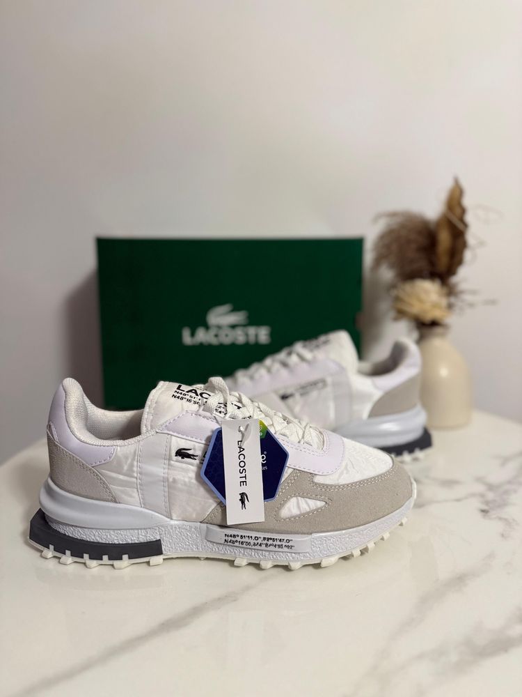 Adidasi Lacoste Alb