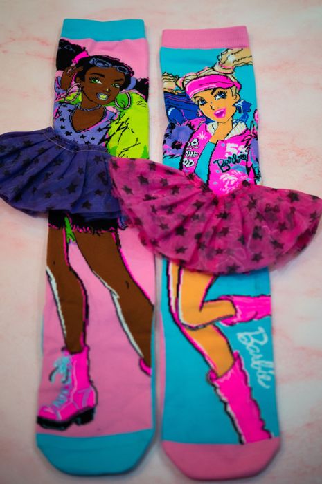 Детски чорапи Барби с 3D ефект