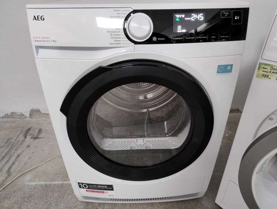 A+++ Сушилня с термопомпа AEG-АЕГ 8 кг ÖKO LAVATHERM AbsoluteCare