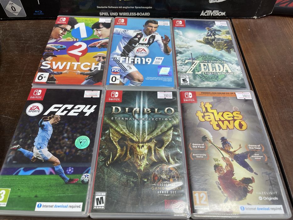 Игры для Nintendo Switch. Zelda, Diablo 3, FC24, It takes Two, Fifa 19