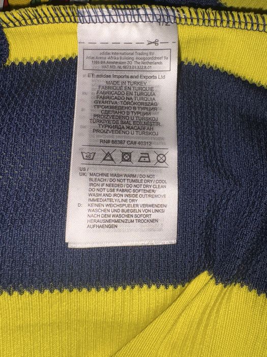 Tricou sport Fenerbahce, albastru-galben, unisex, marimea M