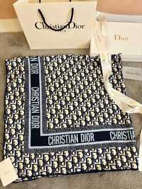 Esarfa Christian Dior albastra