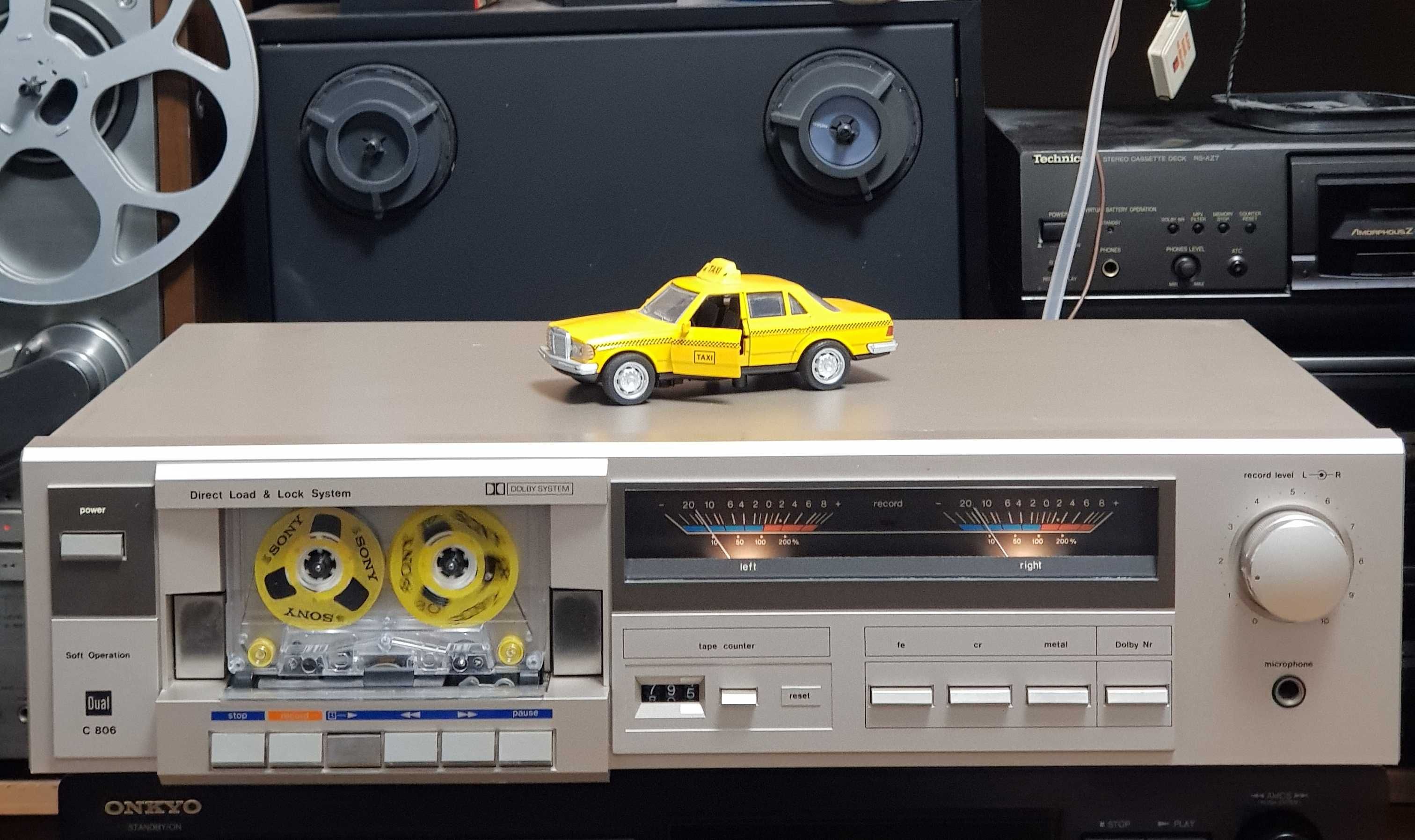 Casetofon Audio Deck Stereo Vintage DUAL C 806 SILVER (made in Japan)