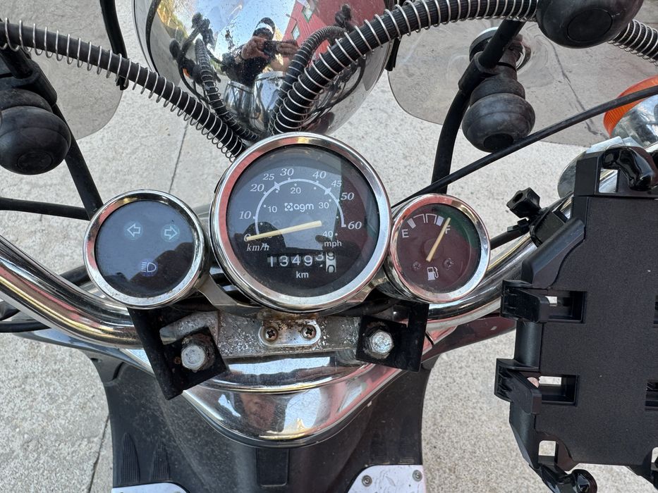 Scuter FARA PERMIS 25 km/h 49 cm AGM RETRO cu set de 80 cm