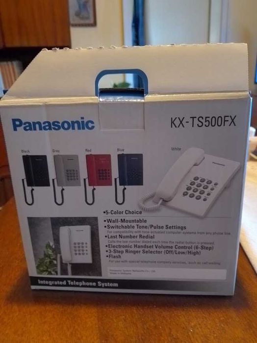 Домашен стационарен телефон Panasonic KX-TS500FX, нов