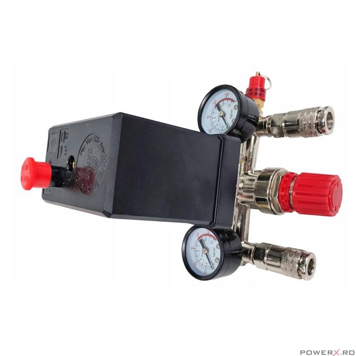 Presostat complet pentru compresor monofazic, 220V, reglabil, Verke