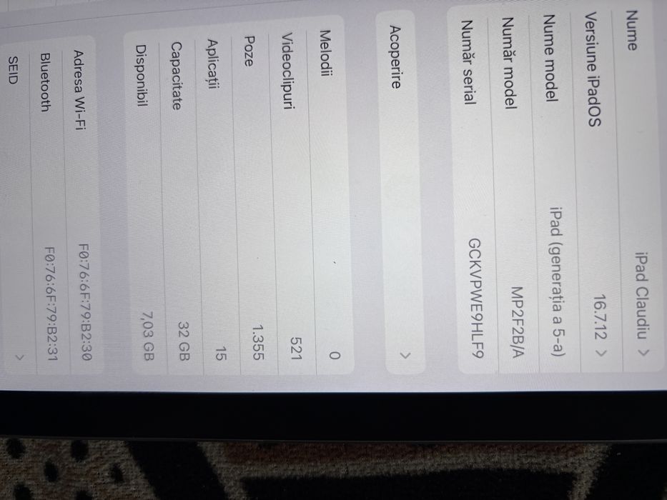 Vand Ipad generatia a 5