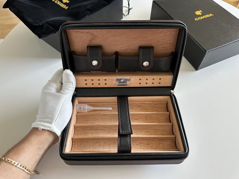 Кожен хумидор за пури Cohiba