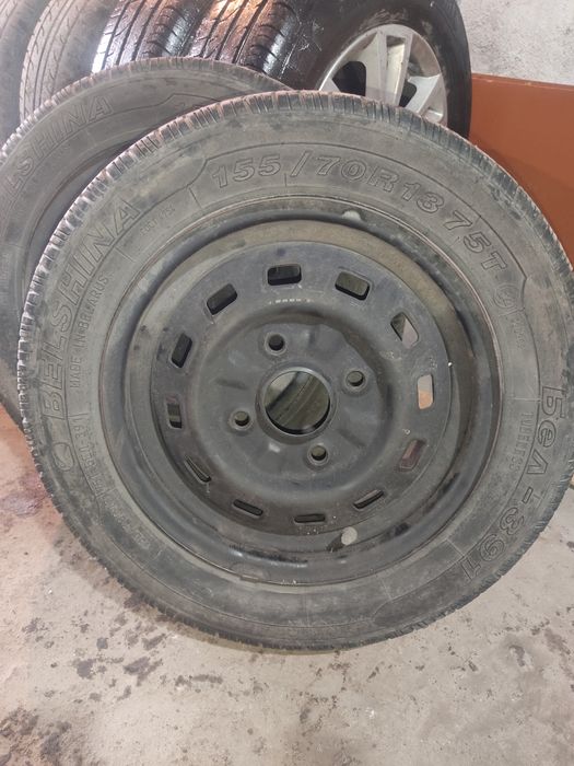 Резина на штампованных дисках 25000 тг