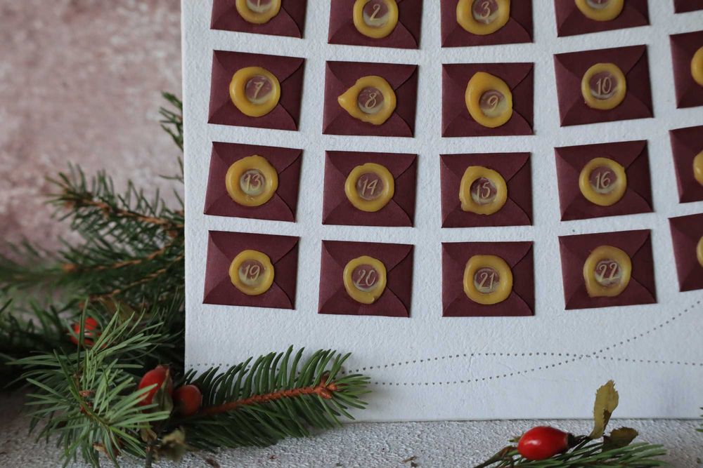 Ръчно изработен Кулинарен Коледен Календар "Брени"