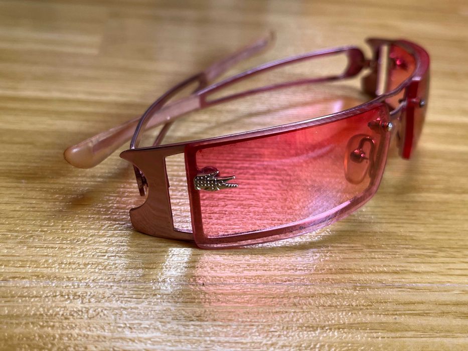 Ochelari de soare Lacoste vintage unisex, culoare roz