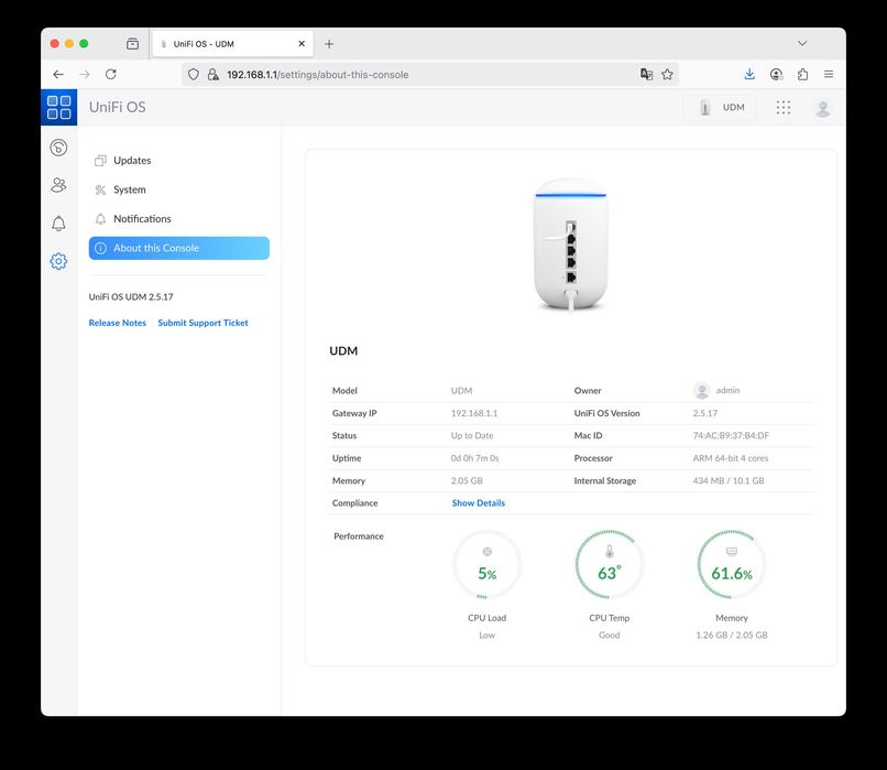 Ubiquiti UDM, unifi Gateway