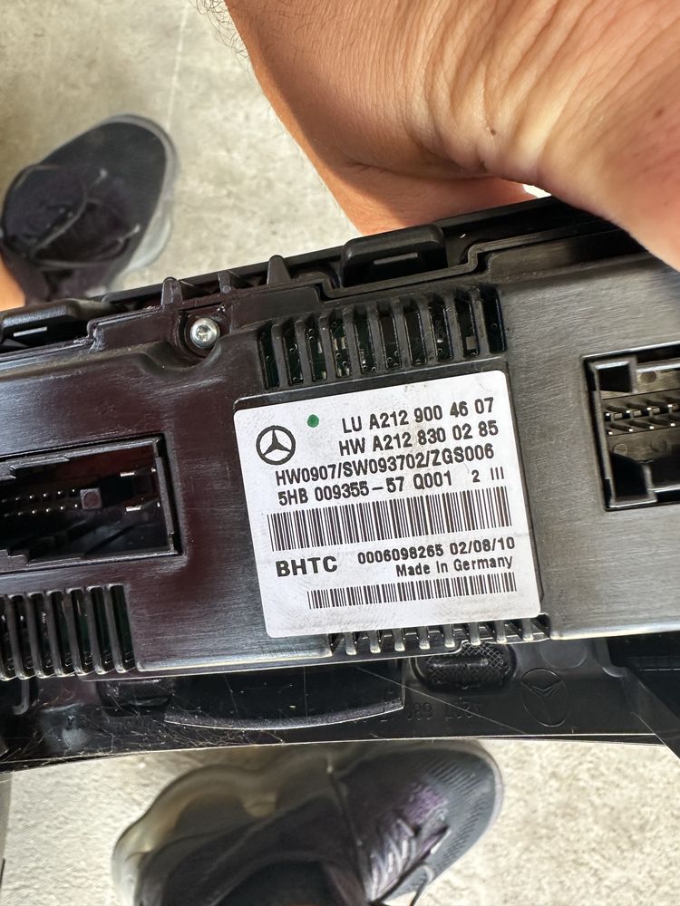 Управление климатроник Mercedes W207 W212 мерцедес в207 в212