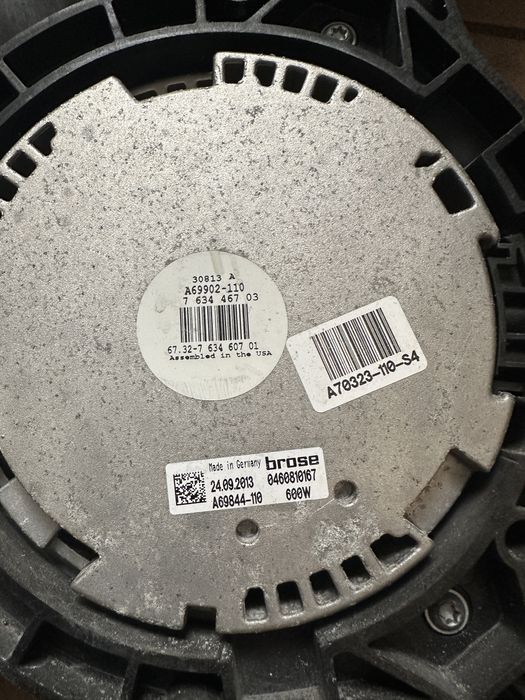 Electroventilator BMW X5 F15 X6 F16. Termocupla GMV