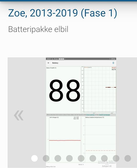 vind baterie Renault Zoe electrica