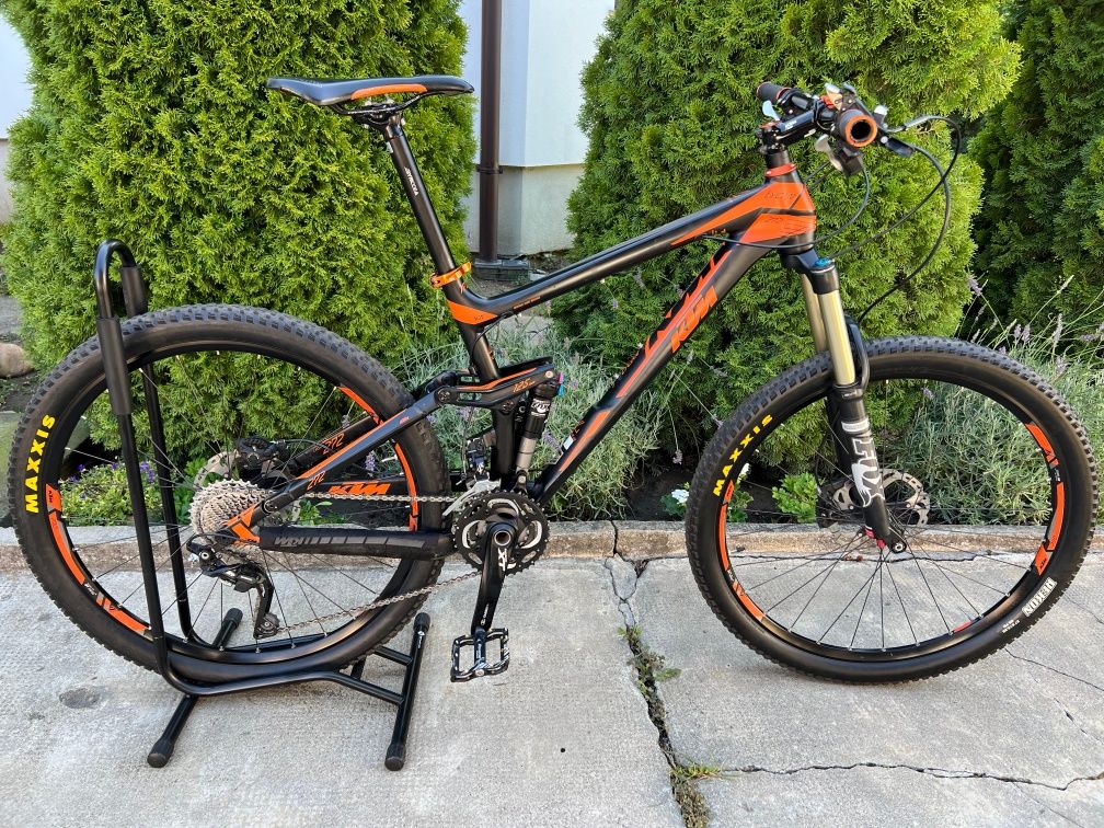 Bicicleta MTB KTM Lycan 272 full suspension Fox pe aer cadru M full XT