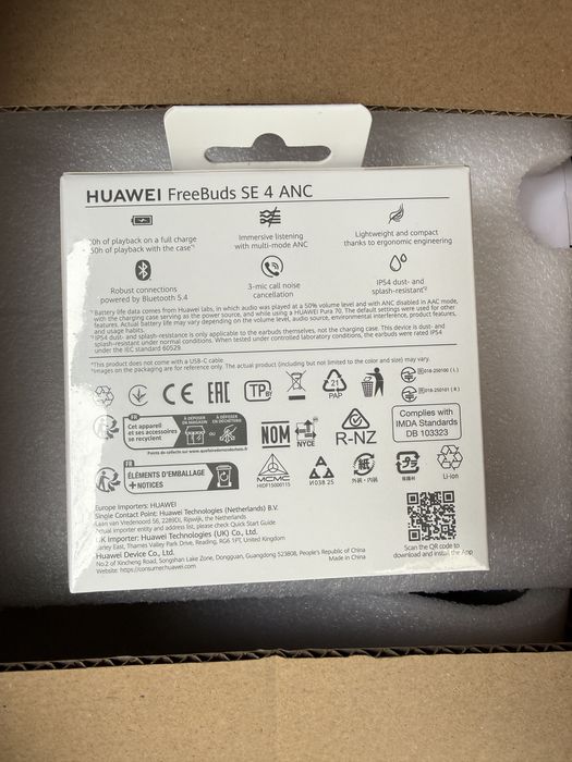 Vând căști HUAWEI FreeBuds SE 4 ANC