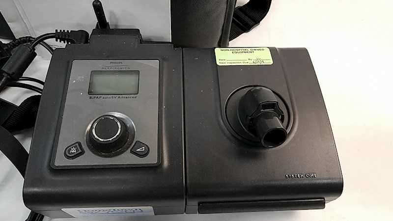 APAP/BiPAP Philips Respironics Auto SV Advance apnee somn masca furtun
