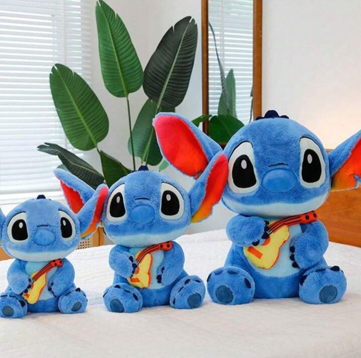 Голям плюшен Стич, 50см Голяма плюшена играчка Стич, Лило и Стич плюше