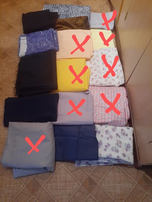 Ткани, отрезы (ситец) советские