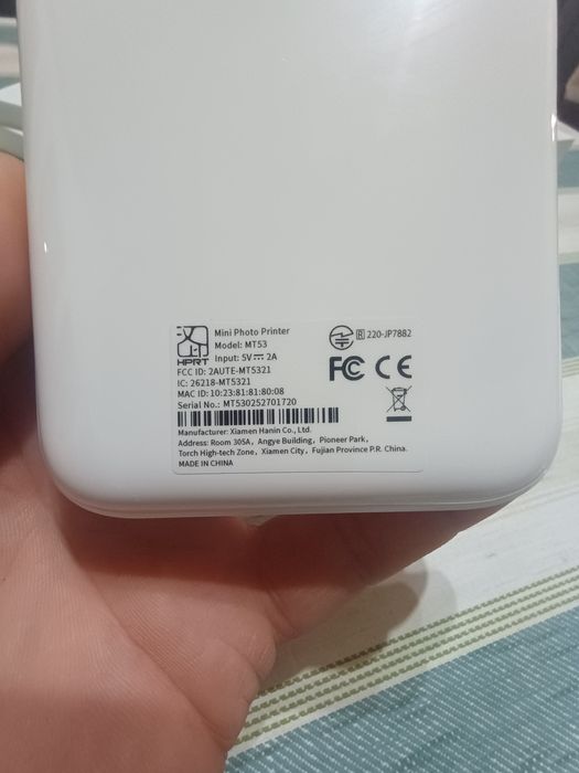 Mini imprimanta foto color