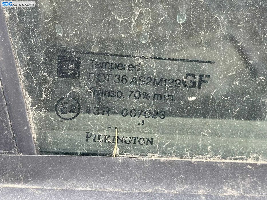 Geam Sticla Culisant de pe Usa Portiera Dreapta Spate Opel Astra G Break Caravan 1998 - 2004