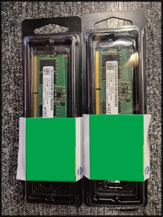 Memorie RAM laptop Micron 16GB (2x8GB), DDR5, 4800MHz, CL40, d channel