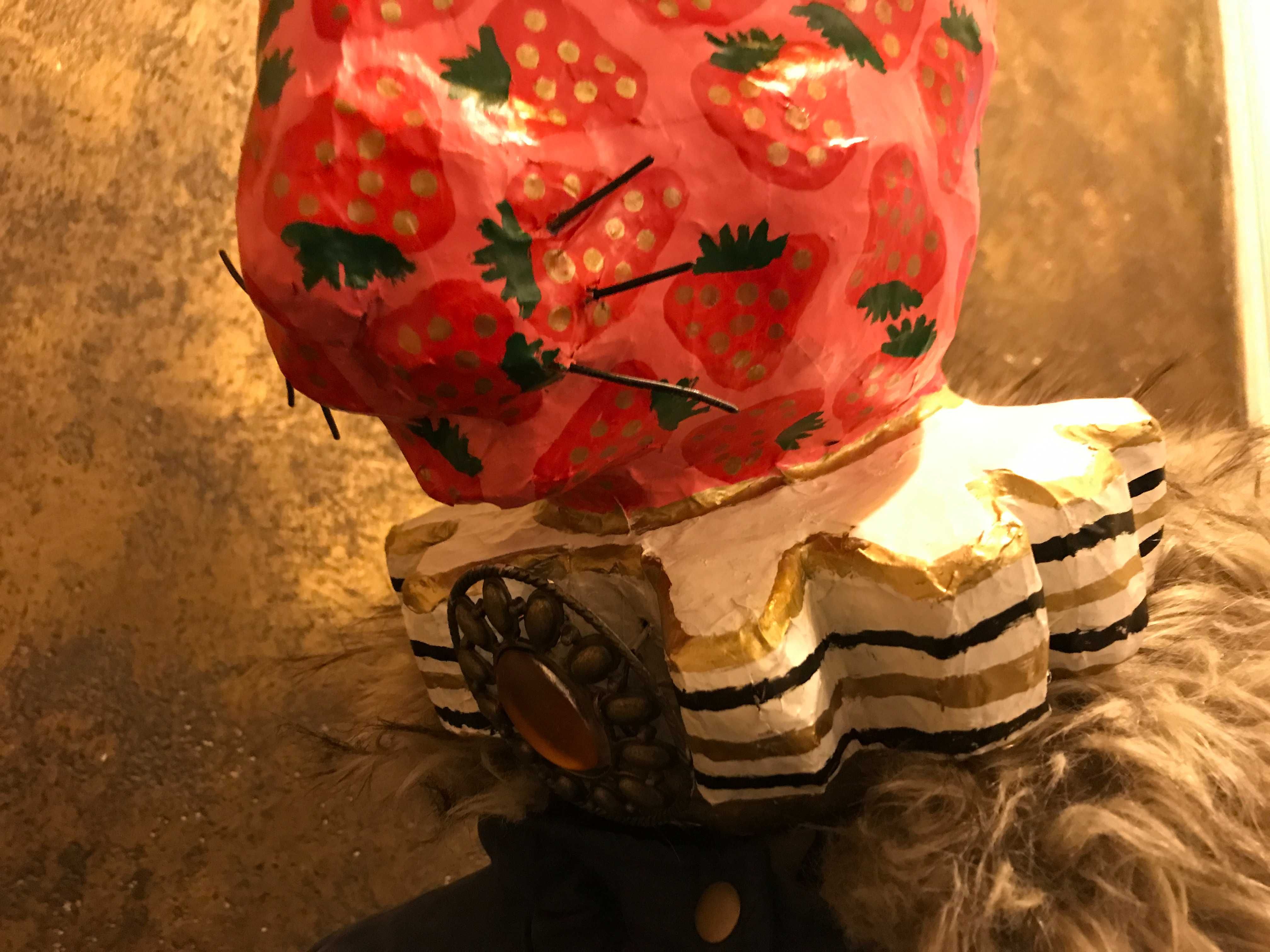 Глава за манекен заек декорация за магазин фотосесия папие маше