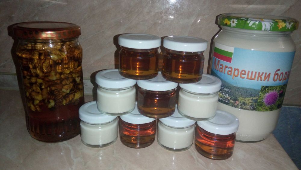 Мед Смилянски фасул и Родопски шарен боб бурканчета с мед