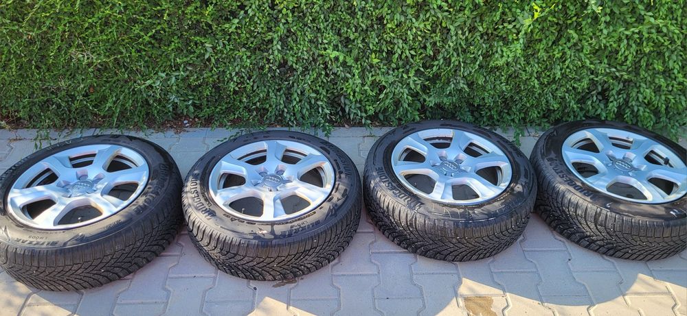 Set 4 Jenti aliaj+ cauciucuri iarna Bridgestone 205/60/R16 Audi A4